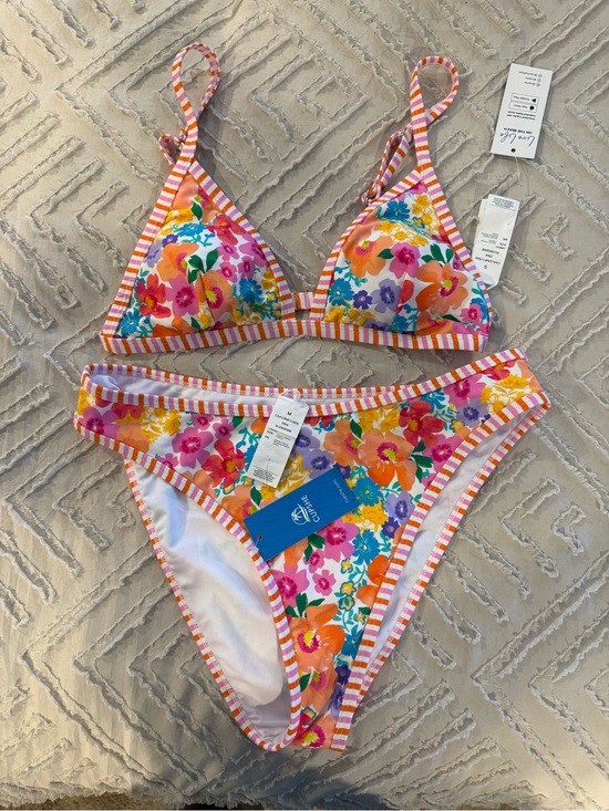 Cupshe Other - Women’s NWT Cupshe Floral Bikini Set - Multicolor - Small Top - Medium Bottom